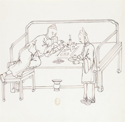 Smoking Opium by Japanese School